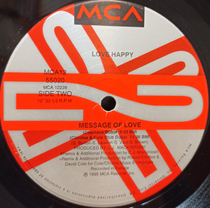 12" Single: Love Happy - Message Of Love