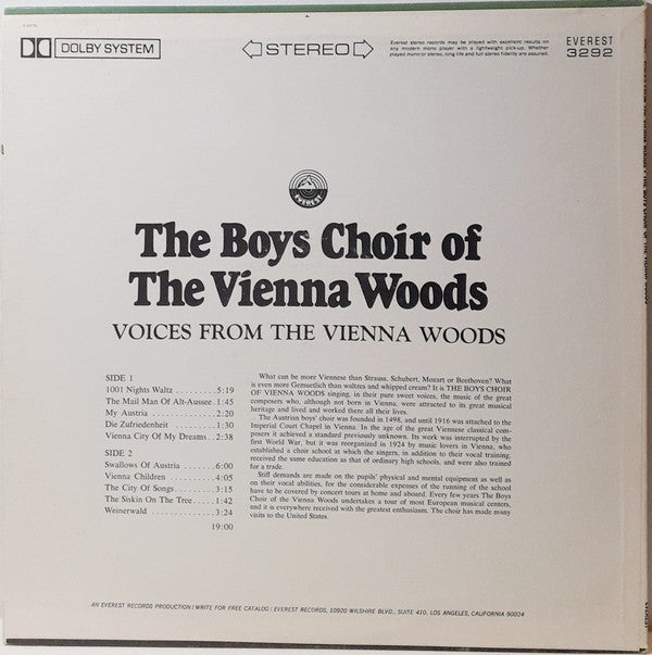 Die Sängerknaben Vom Wienerwald - Voices From The Vienna Woods