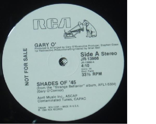 12": Gary O'Connor - Shades Of '45 (Edited Version)