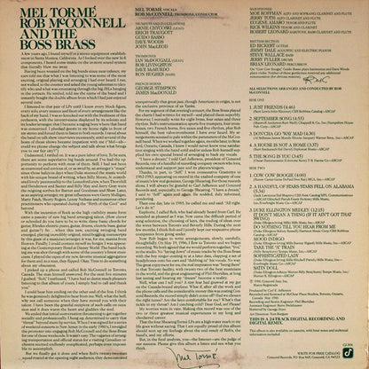 Mel Tormé, Rob McConnell & The Boss Brass - Mel Tormé -  Rob McConnell And The Boss Brass