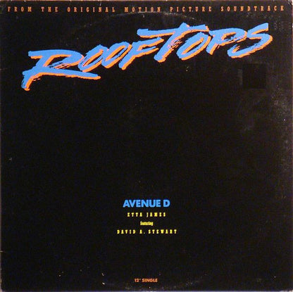 12" Single: Etta James, David A. Stewart - Avenue D (From The Original Motion Picture Soundtrack "Rooftops")