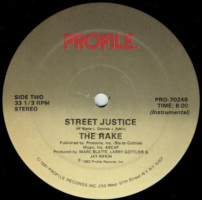 12" Single: The Rake - Street Justice