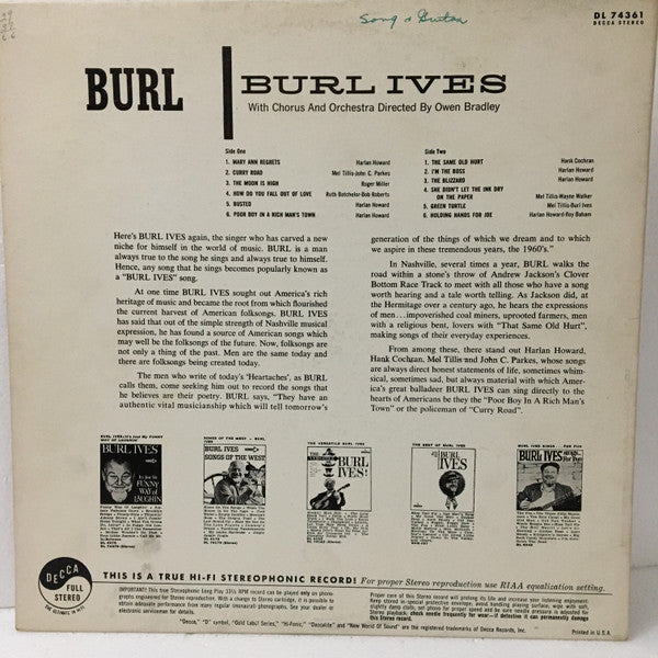 Burl Ives - Burl