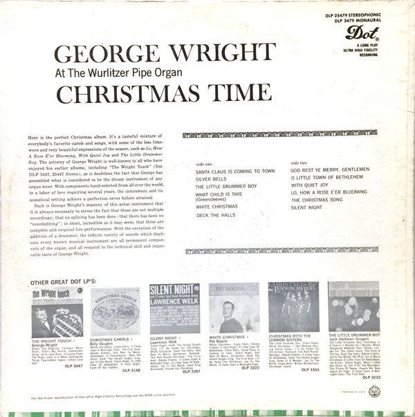 George Wright (2) - at the Wurlitzer Pipe Organ - Christmas Time