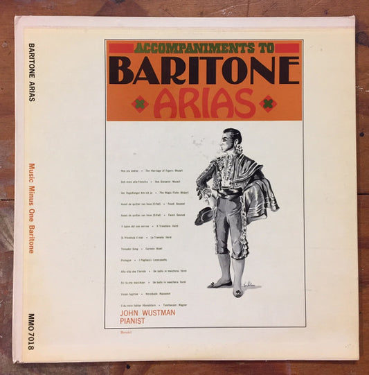 John Wustman - Music Minus One Voice (Famous Baritone Arias)