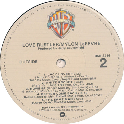 Mylon LeFevre - Love Rustler