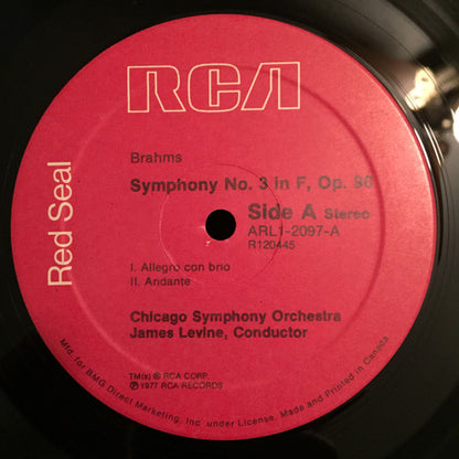 James Levine, Johannes Brahms, The Chicago Symphony Orchestra - Symphony No. 3