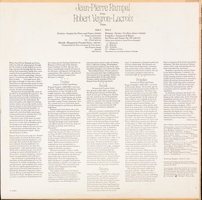 Jean-Pierre Rampal, Robert Veyron-Lacroix, Claude Debussy, Sergei Prokofiev, Béla Bartók, Francis Poulenc - Syrinx / Sonata In D Major For Flute And Piano / Hungarian Peasant Suite / Sonata For Flute And Piano
