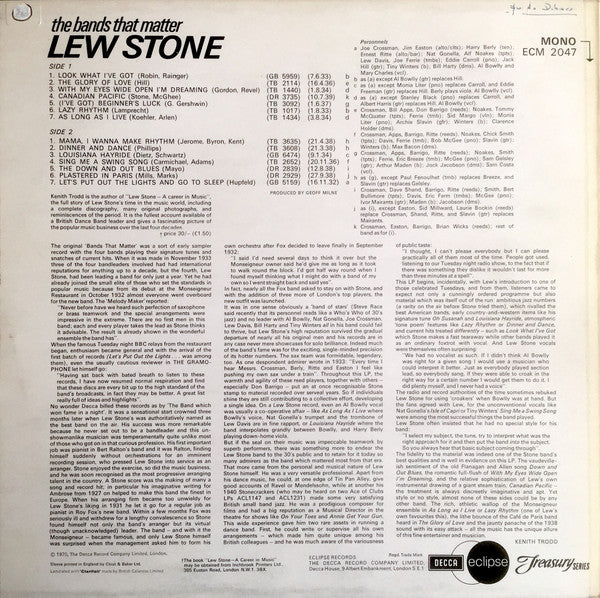 Lew Stone - The Bands That Matter