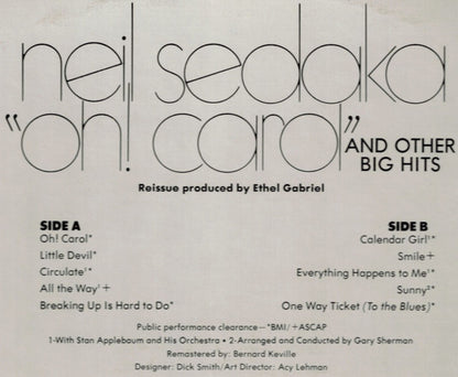 Neil Sedaka - Oh! Carol And Other Big Hits