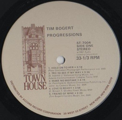 Tim Bogert - Progressions