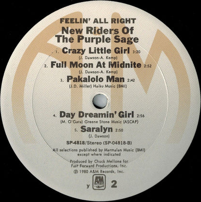 New Riders Of The Purple Sage - Feelin' All Right
