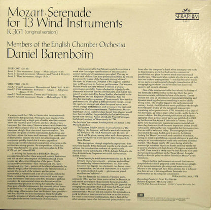 Wolfgang Amadeus Mozart, Daniel Barenboim - Serenade for 13 Wind Instruments K.361 (Original Version)