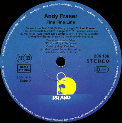 Andy Fraser - Fine Fine Line