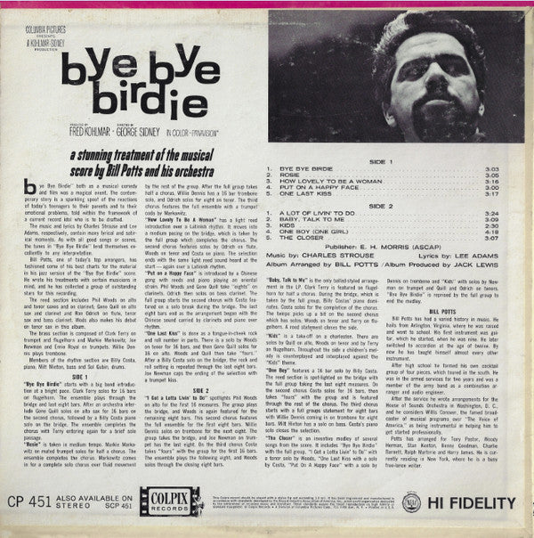 Bill Potts And His Orchestra - Bye Bye Birdie