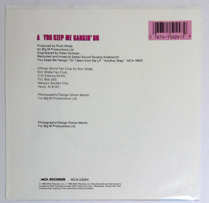 7" Single: Kim Wilde - You Keep Me Hangin' On