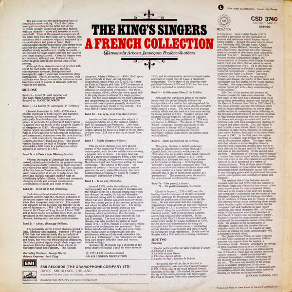 The King's Singers - A French Collection