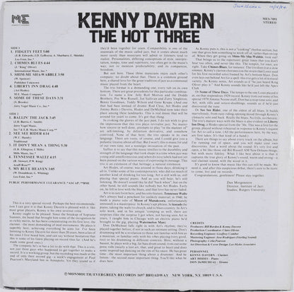 Kenny Davern - The Hot Three
