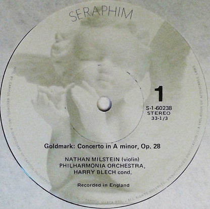 Karl Goldmark, Ludwig van Beethoven, Nathan Milstein, Harry Blech, Philharmonia Orchestra - Violin Concerto In A Minor / The Two Romances