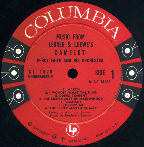 Percy Faith & His Orchestra - Music From Lerner & Loewe's Camelot
