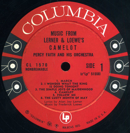Percy Faith & His Orchestra - Music From Lerner & Loewe's Camelot