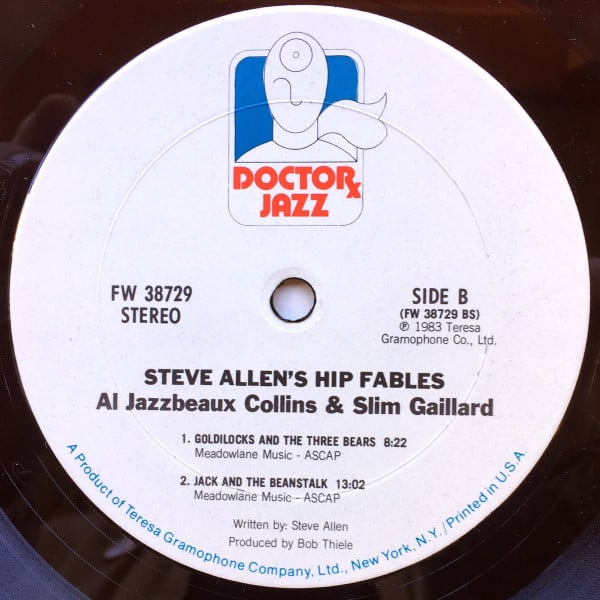 Al Jazzbo Collins, Slim Gaillard - Steve Allen's Hip Fables