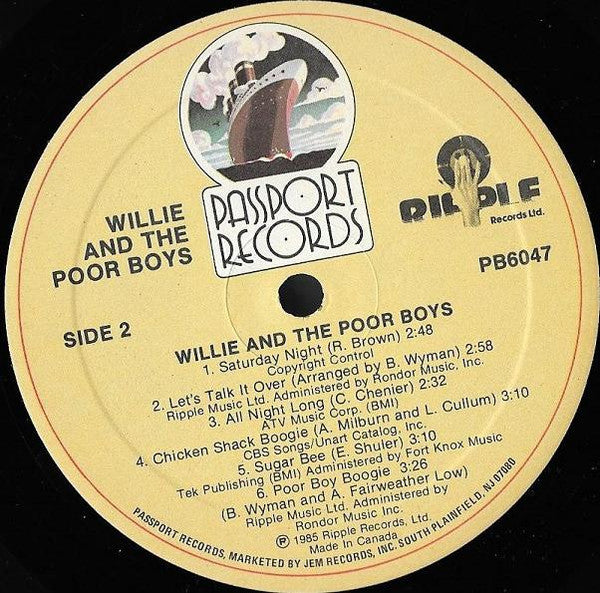 Willie And The Poor Boys - Willie And The Poor Boys