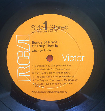 Charley Pride - Songs Of Pride...Charley That Is