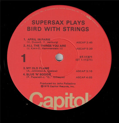 Supersax - Supersax Plays Bird With Strings