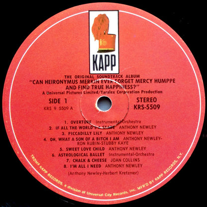 Anthony Newley - Can Heironymus Merkin Ever Forget Mercy Humppe And Find True Happiness?