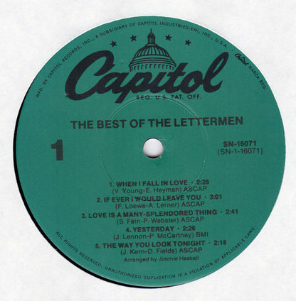 The Lettermen - The Best Of The Lettermen