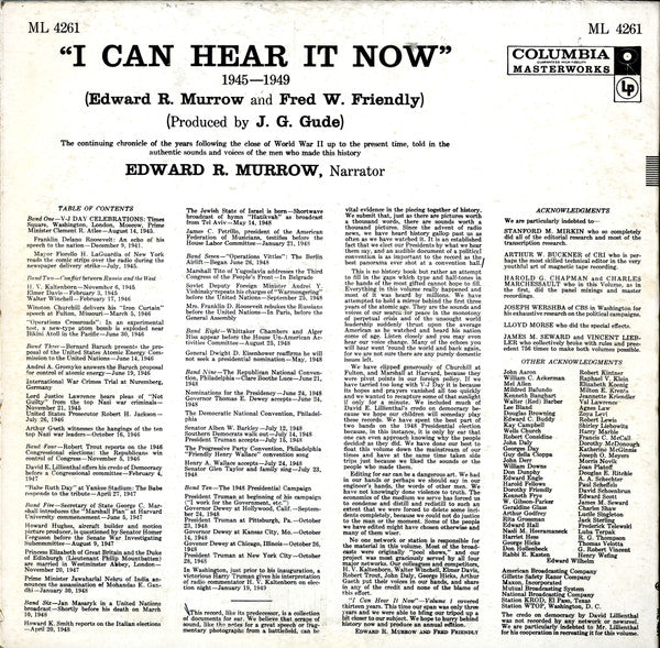 Edward R. Murrow, Fred W. Friendly - I Can Hear It Now, Vol. II - 1945-1949