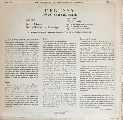 Claude Debussy, L'Orchestre De La Suisse Romande, Ataúlfo Argenta - Images Pour Orchestre