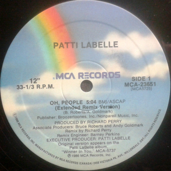 12": Patti LaBelle - Oh, People