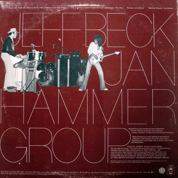 Jeff Beck, Jan Hammer Group - Live