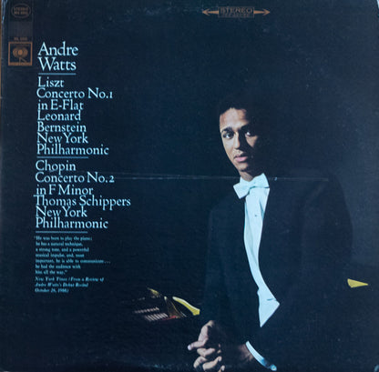 André Watts, Franz Liszt, Frédéric Chopin - Concerto No. 1 In E-Flat / Concerto No. 2 In F Minor