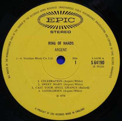Argent - Ring Of Hands