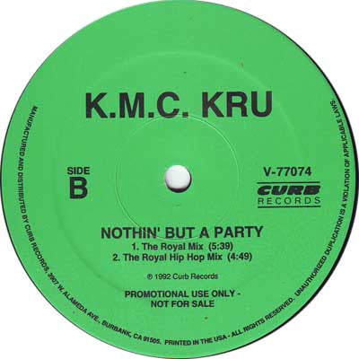 12": K.M.C. Kru - Nothin' But A Party