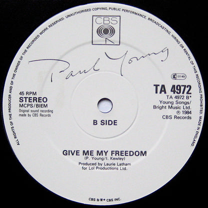 12" Single: Paul Young - Everything Must Change (Special Extended Mix)