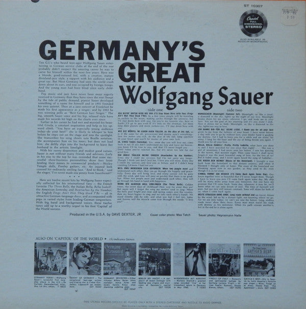 Wolfgang Sauer - Germany's Great Wolfgang Sauer