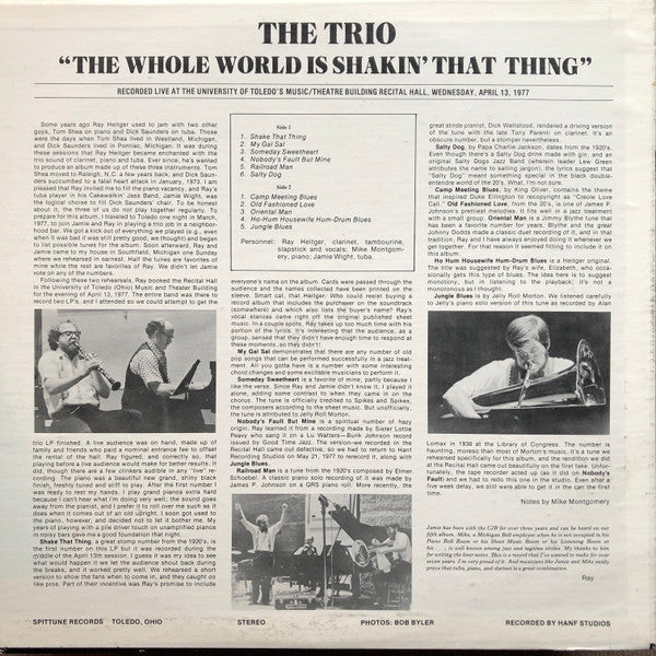 The Trio (20) - The Whole World Is Shakin' That Thing
