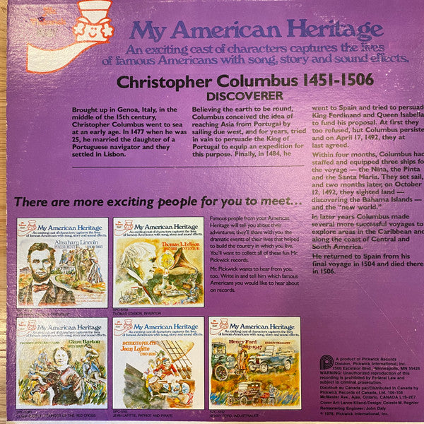 Various - My American Heritage: Christopher Columbus, Discoverer 1451-1506