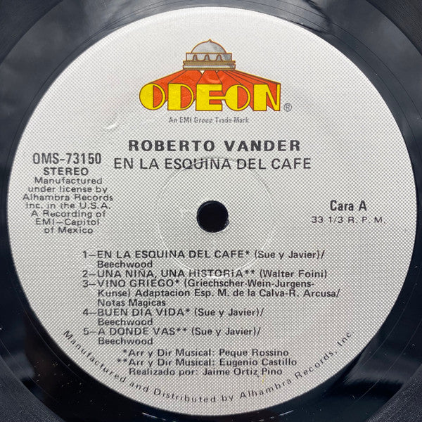 Roberto Vander - En La Esquina Del Café