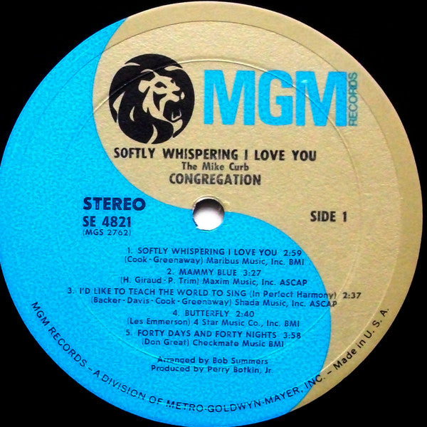 Mike Curb Congregation - Softly Whispering I Love You