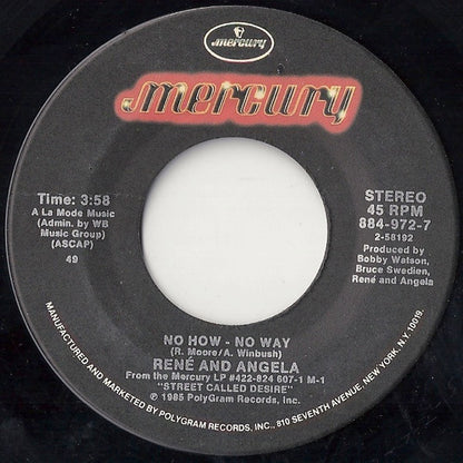 7" Single: René & Angela - No How - No Way