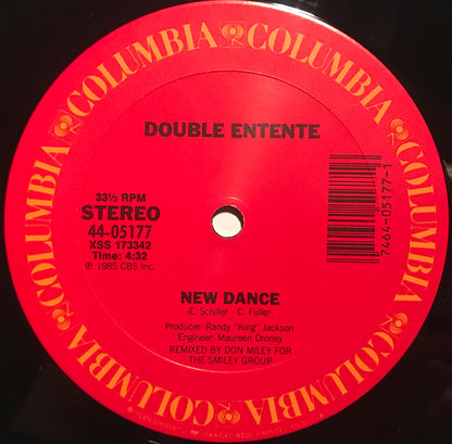 12" Single: Double Entente - New Dance