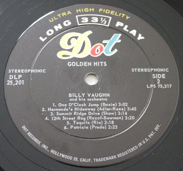 Billy Vaughn And His Orchestra - Golden Hits