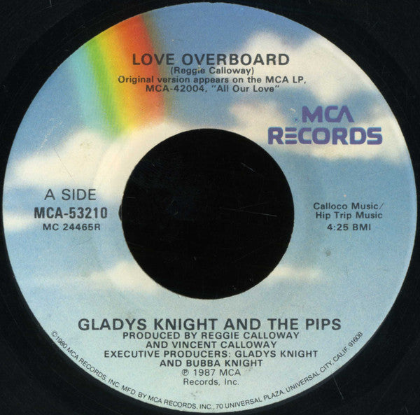 7": Gladys Knight And The Pips - Love Overboard