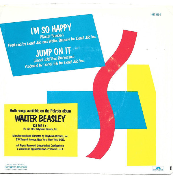 7": Walter Beasley - I'm So Happy / Jump On It