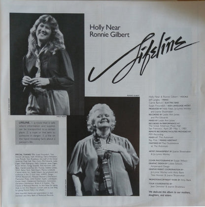 Holly Near, Ronnie Gilbert - Lifeline